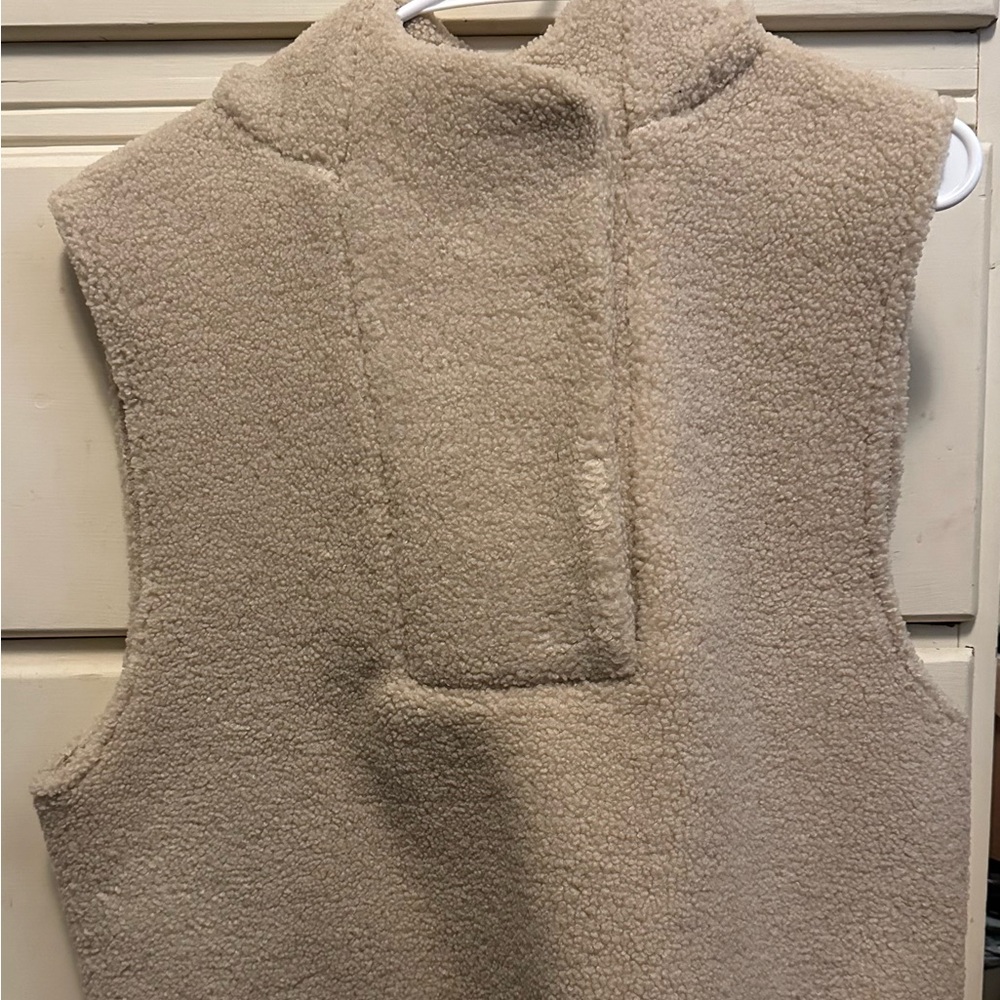 Pilcro Cream Sherpa Vest